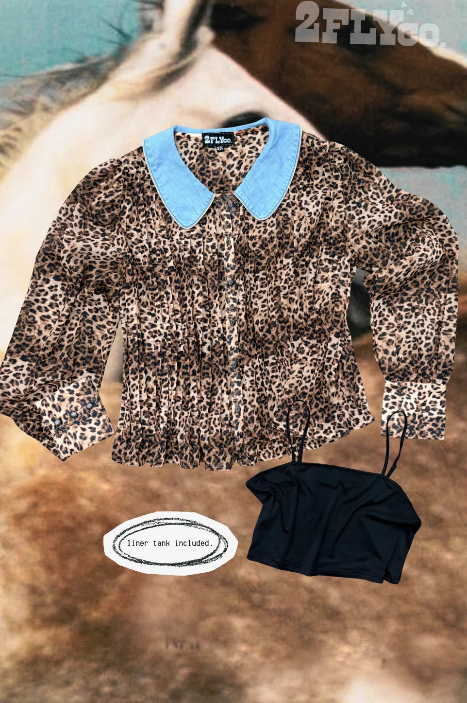 2 Fly Co. Desert Bloom Top - Leopard