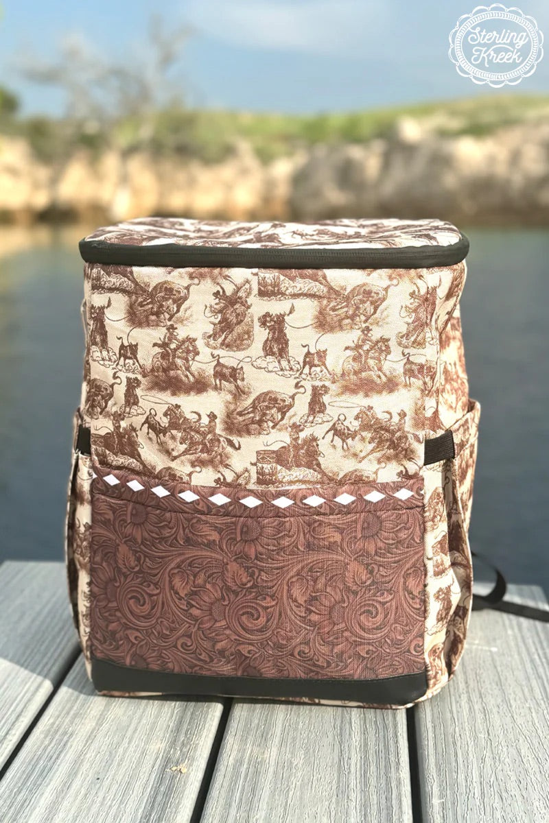 Sterling Kreek Tooled in 1883 Cooler Backpack