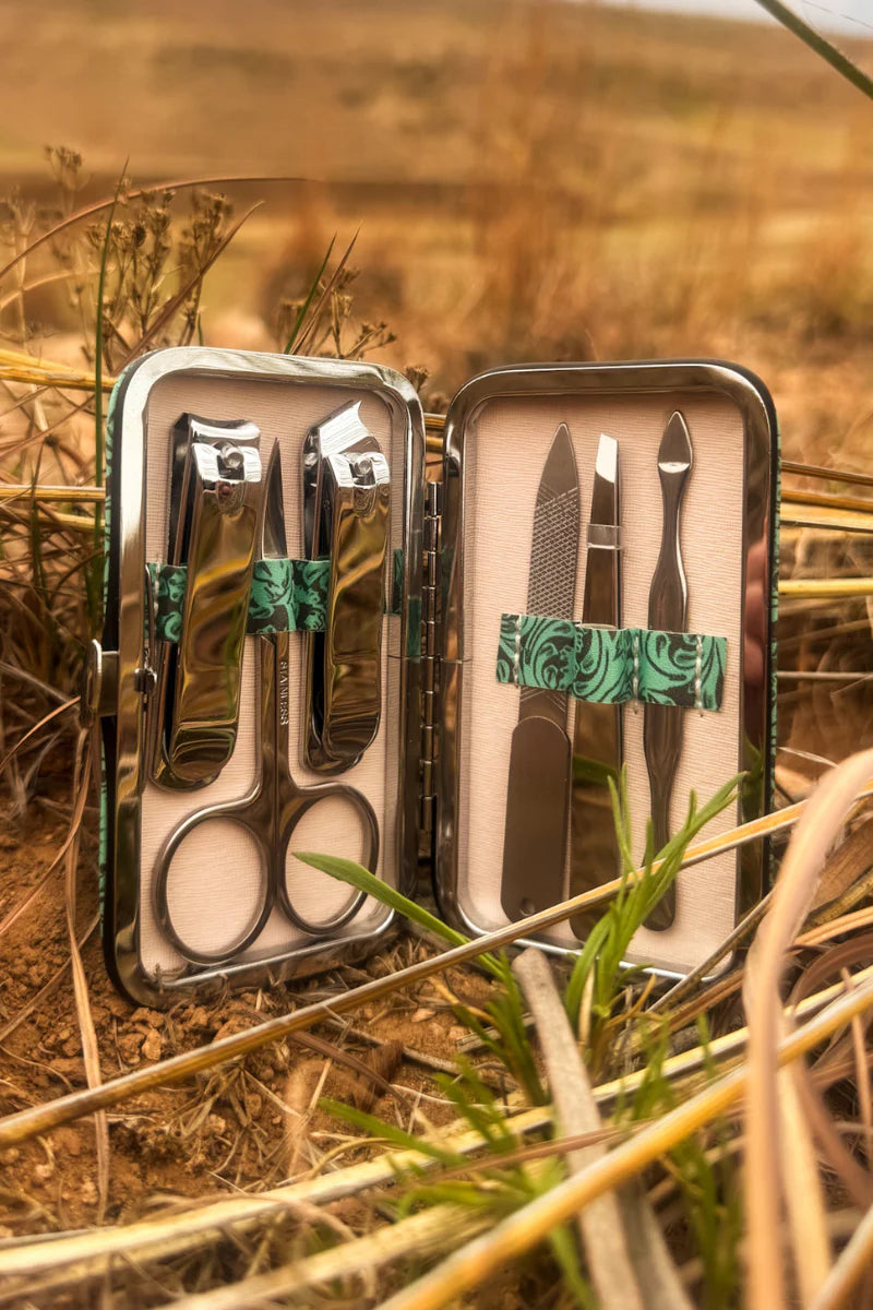 Sterling Kreek Tooled in Turquoise Manicure Set