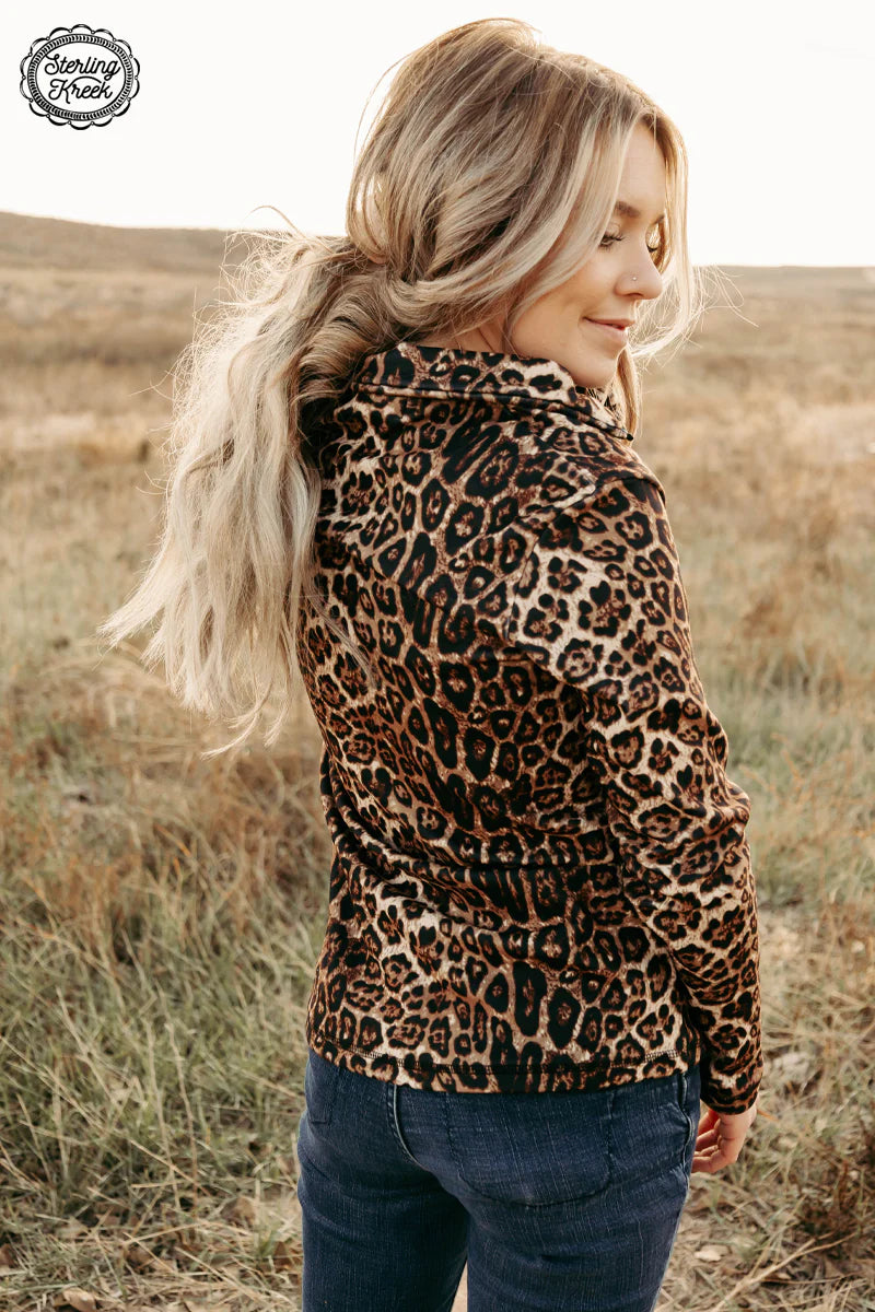 Sterling Kreek Lady in Leopard Pullover