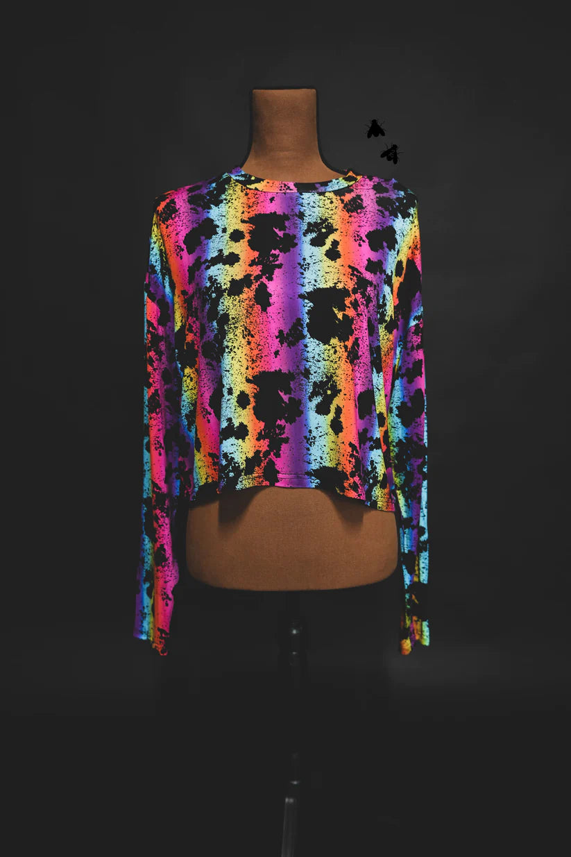 2 Fly Co. Lynette Frank L/S Crop