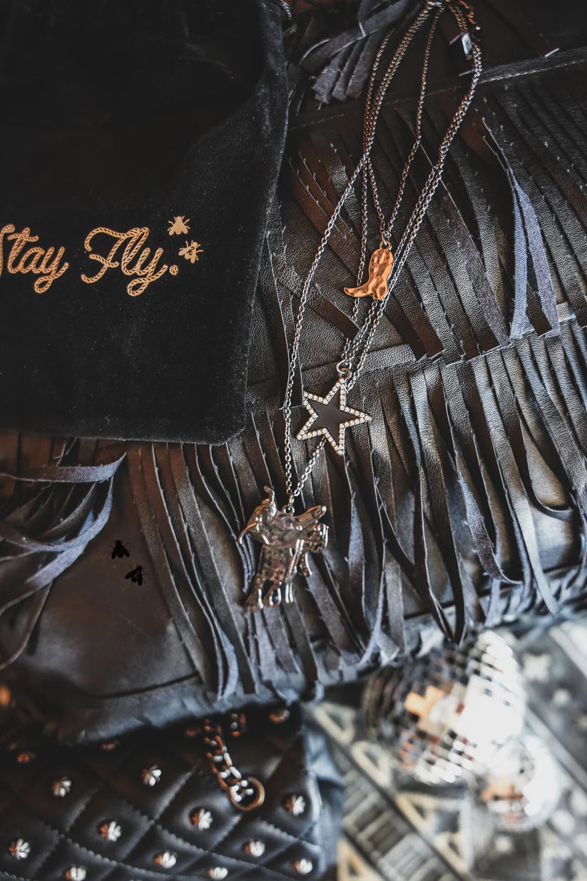 2 Fly Co. Blazin' Saddle Necklace