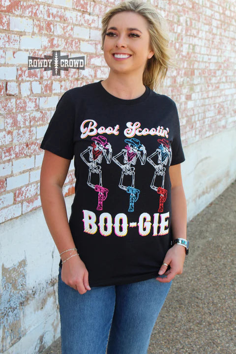 Rowdy Crowd Boot Scootin BOO-gie Tee