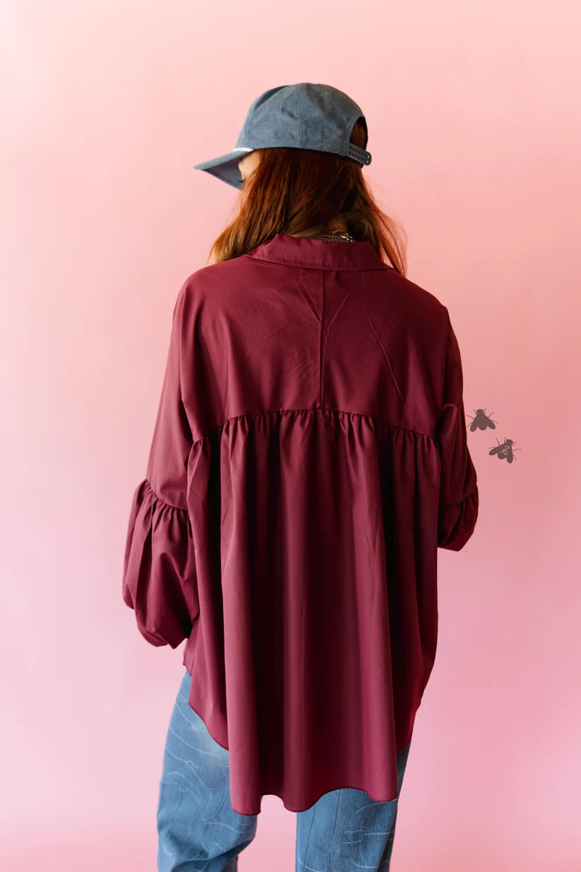 2 Fly Co. The Brazos Top- Wine