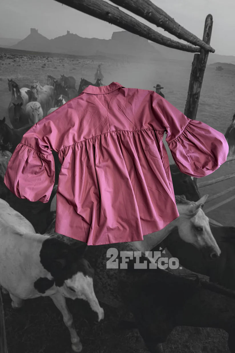 2 Fly Co. The Brazos Top- Wine