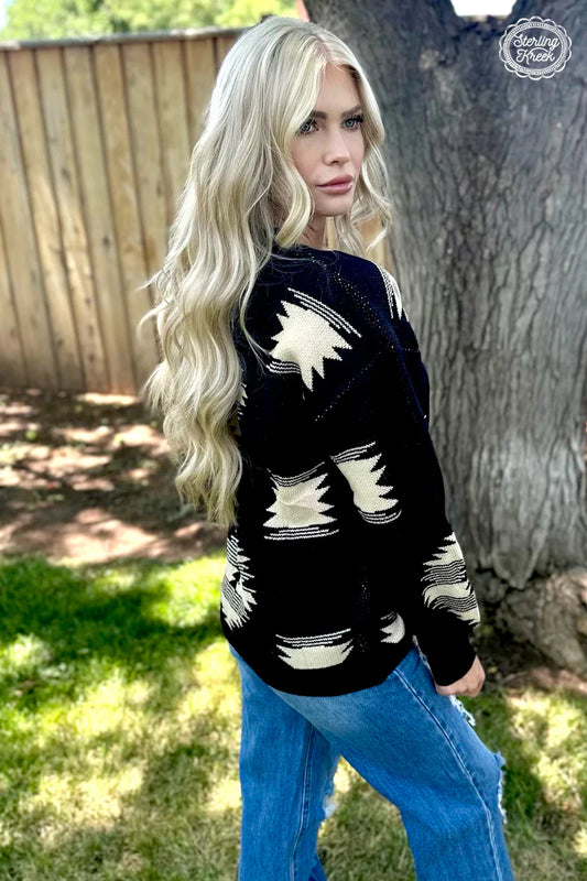 Sterling Kreek Paint It Aztec Sweater