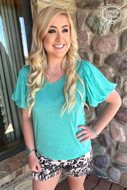 Sterling Kreek San Antonio Stroll Turquoise Top