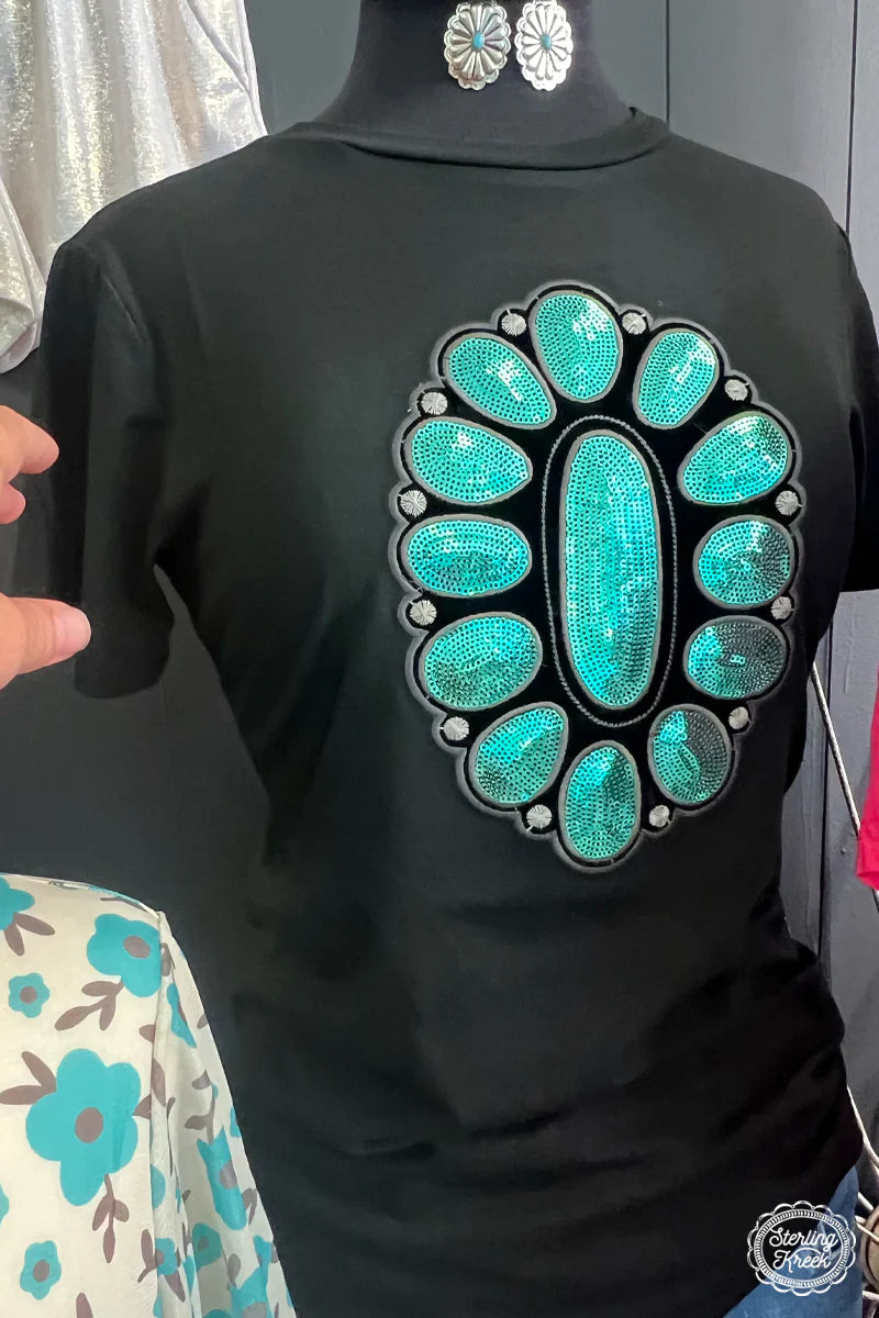 Sterling Kreek Streets of Turquoise Tee