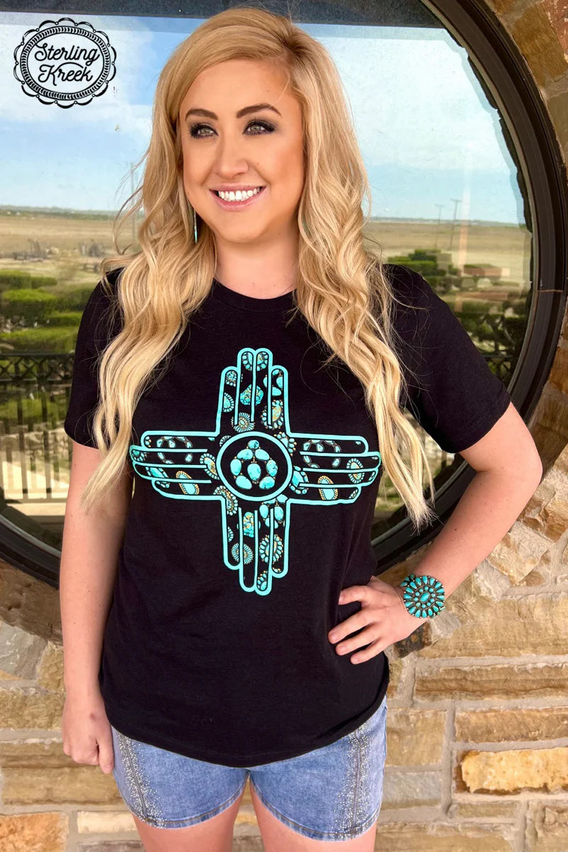 Sterling Kreek New Mexico in Turquoise Tee