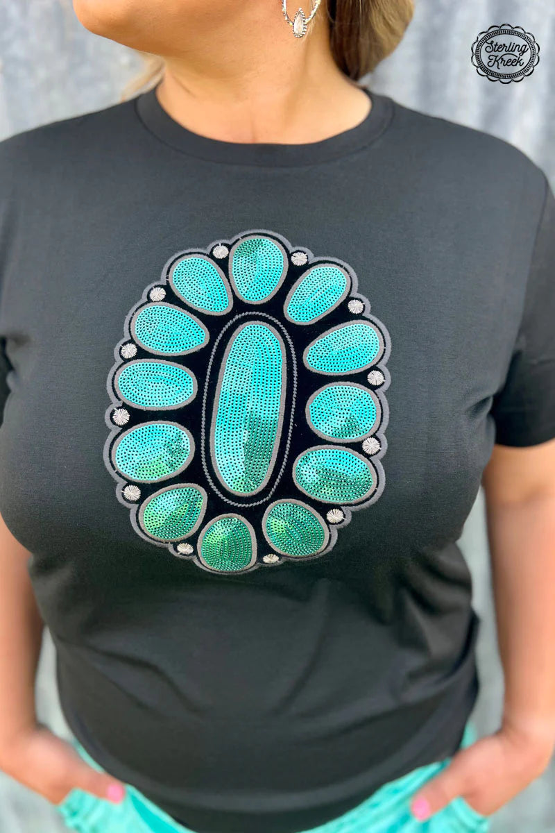 Sterling Kreek Streets of Turquoise Tee