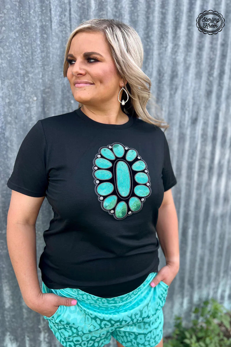 Sterling Kreek Streets of Turquoise Tee