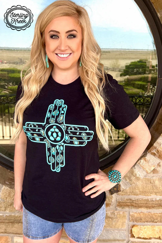 Sterling Kreek New Mexico in Turquoise Tee