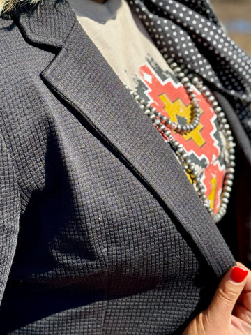 Texas True Threads JoJo Black Blazer