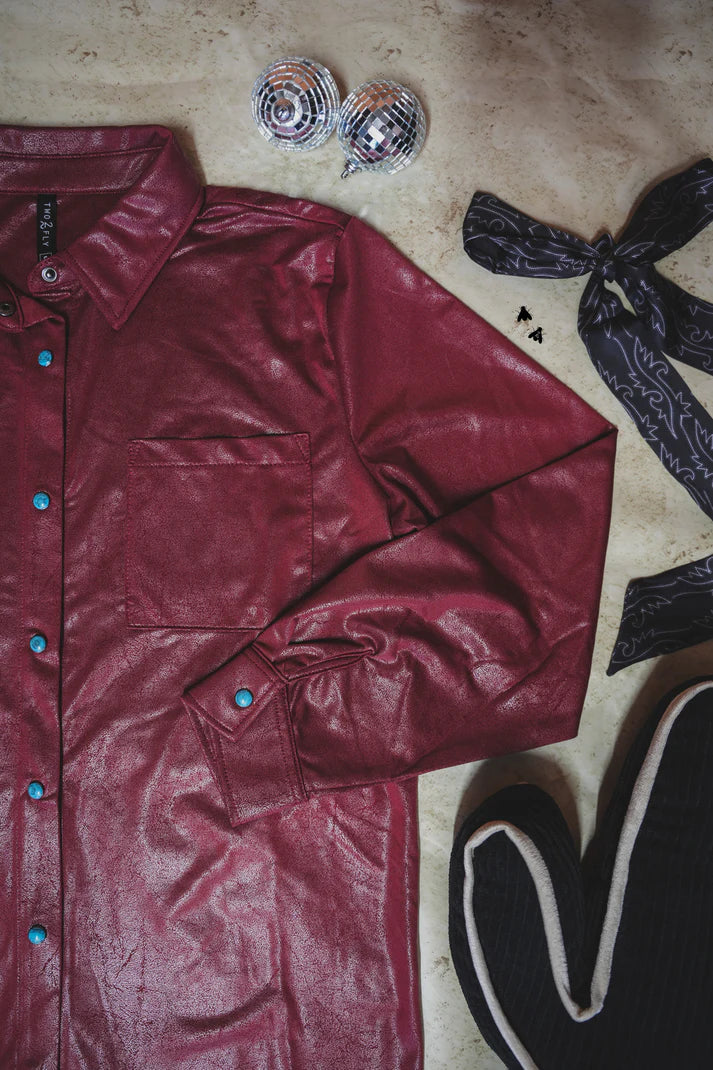 2 Fly Co. Leather Lux - Burgundy