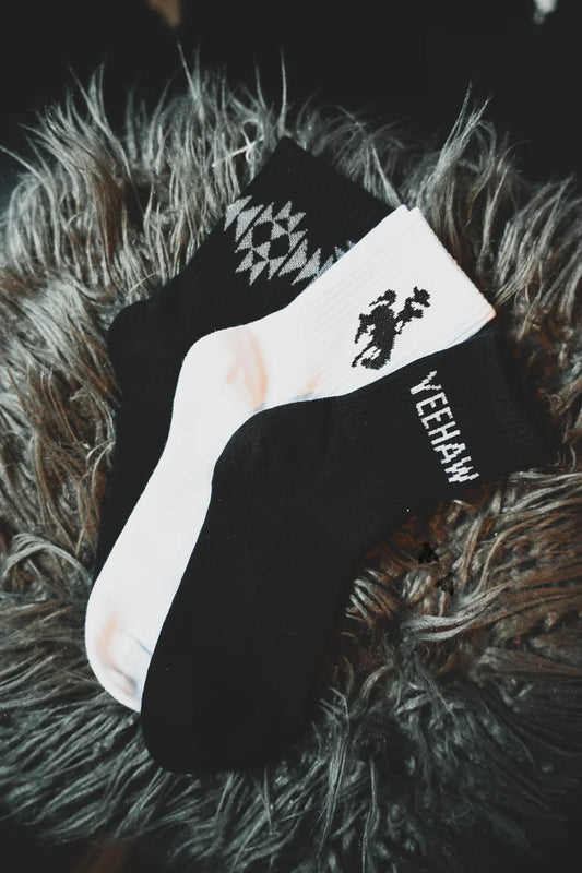 2 Fly Co. Sock Em Silly- Monochrome