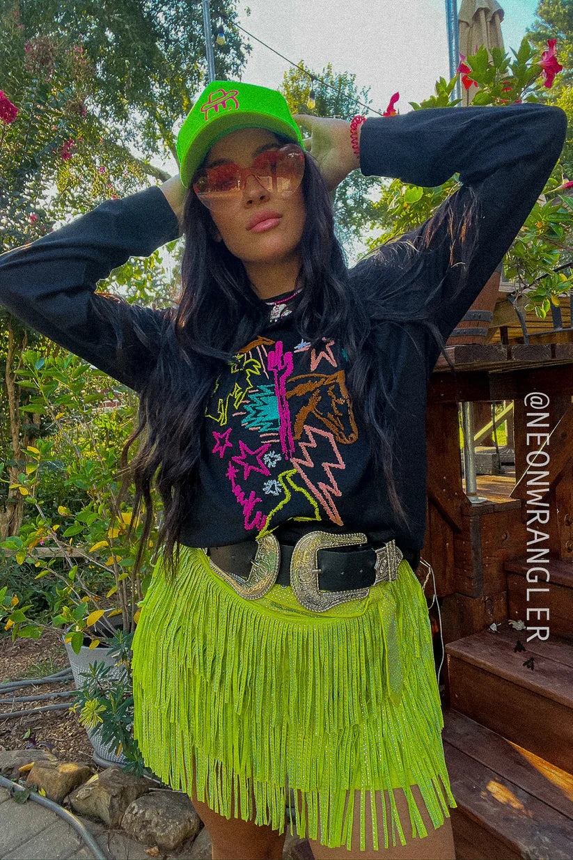 2 Fly Co. Neon Moons Top