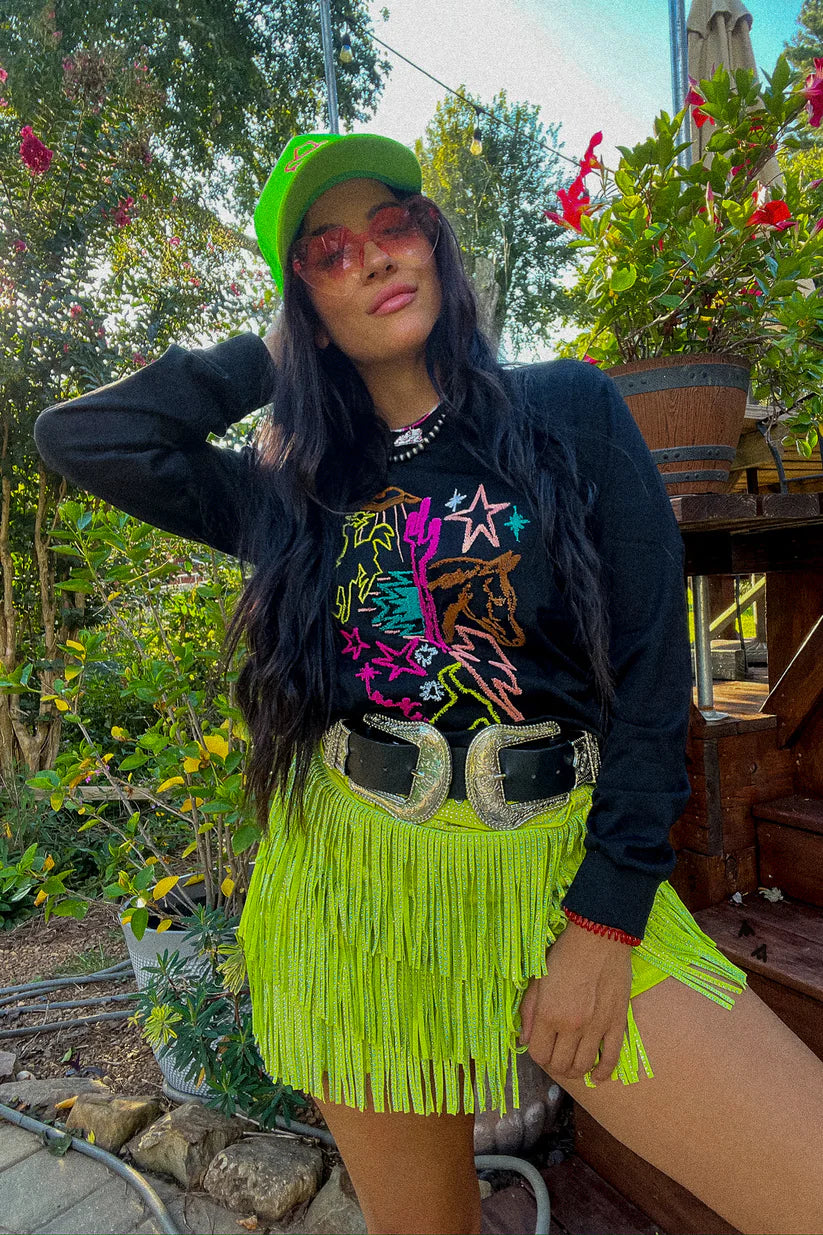 2 Fly Co. Neon Moons Top