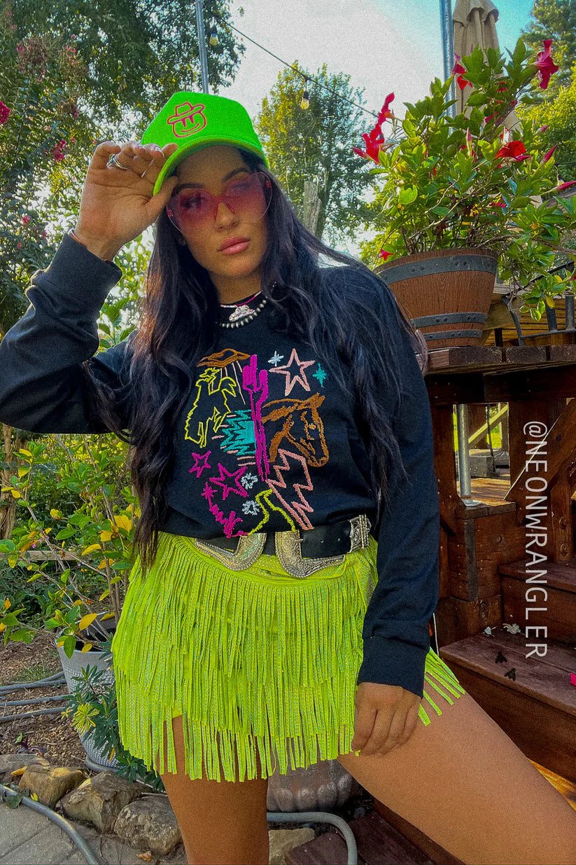 2 Fly Co. Neon Moons Top