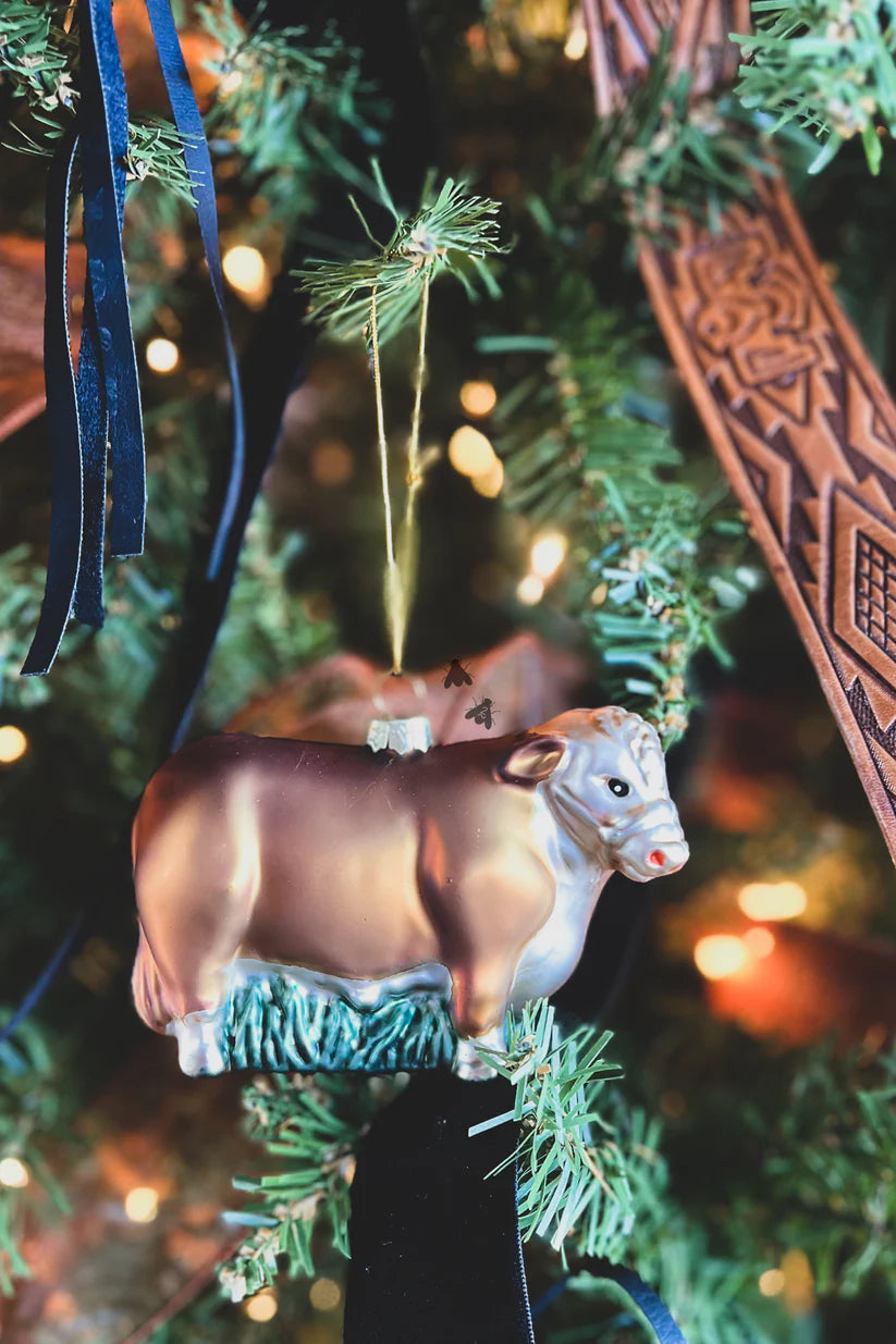 2 Fly Co. Herd 23 Blown Glass Ornament