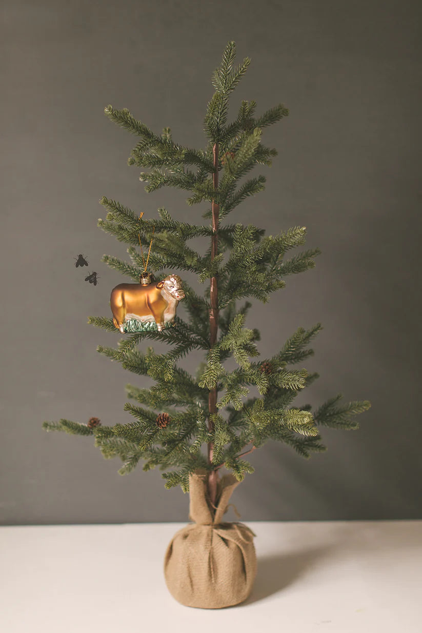 2 Fly Co. Herd 23 Blown Glass Ornament