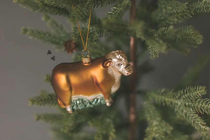 2 Fly Co. Herd 23 Blown Glass Ornament