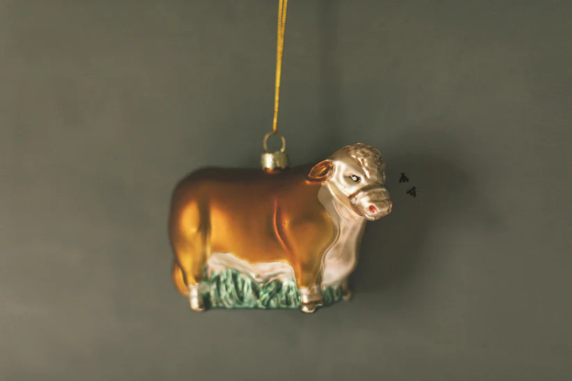 2 Fly Co. Herd 23 Blown Glass Ornament