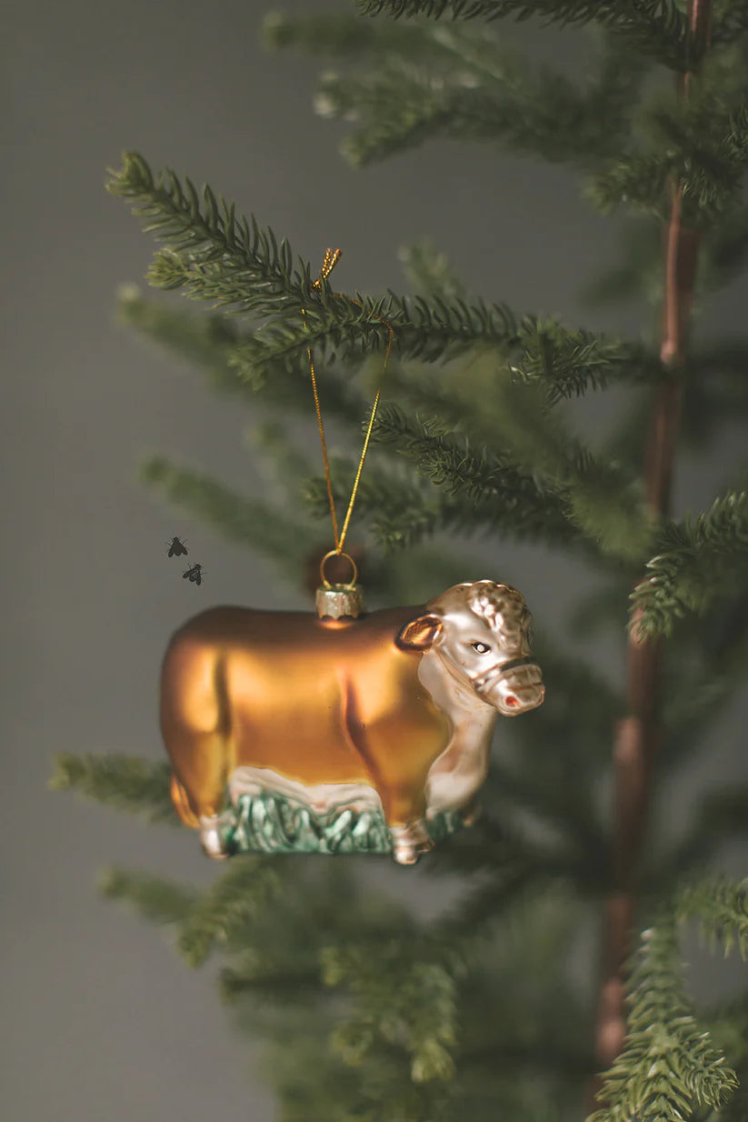 2 Fly Co. Herd 23 Blown Glass Ornament