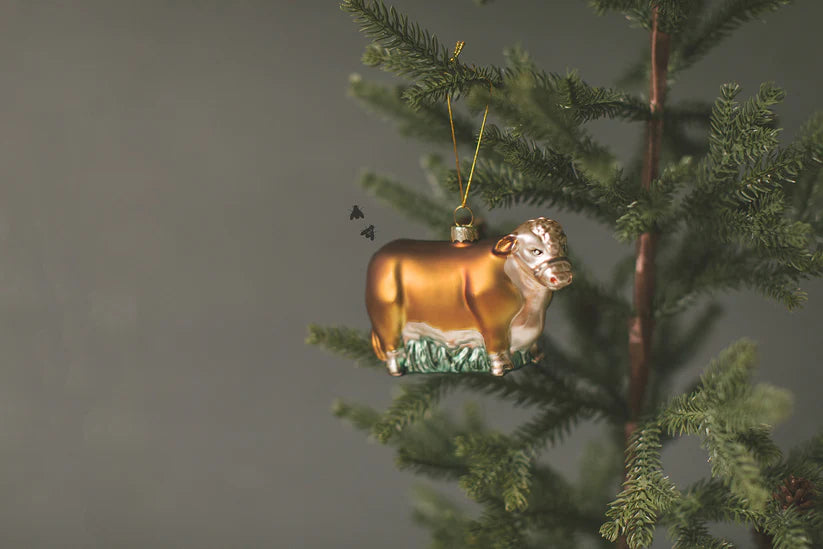 2 Fly Co. Herd 23 Blown Glass Ornament