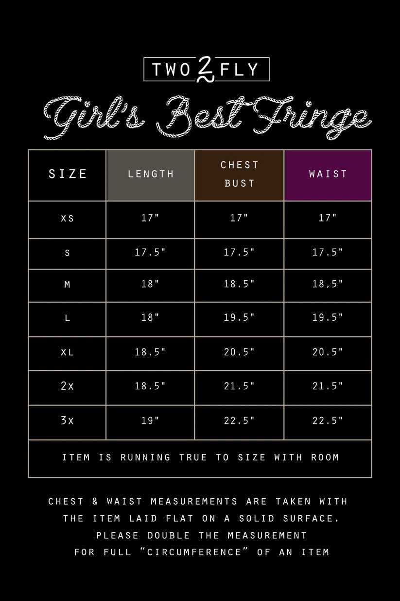 2 Fly Co. Girls Best Fringe- Pearl