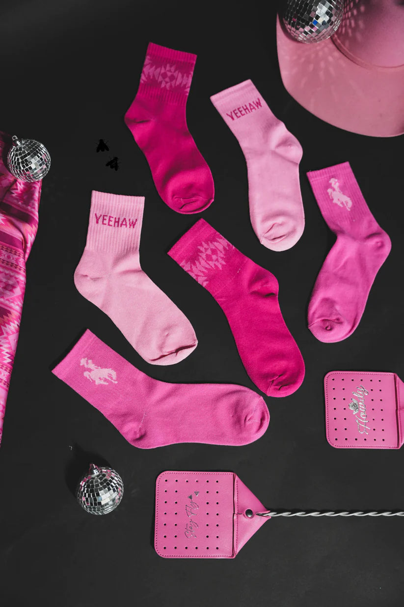 2 Fly Co. Sock Em Silly- Pink-Chromatic