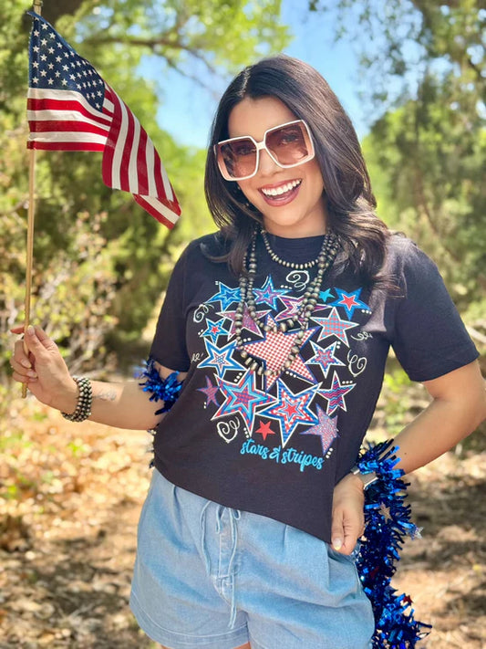 Texas True Threads Stars and Stripes Tee