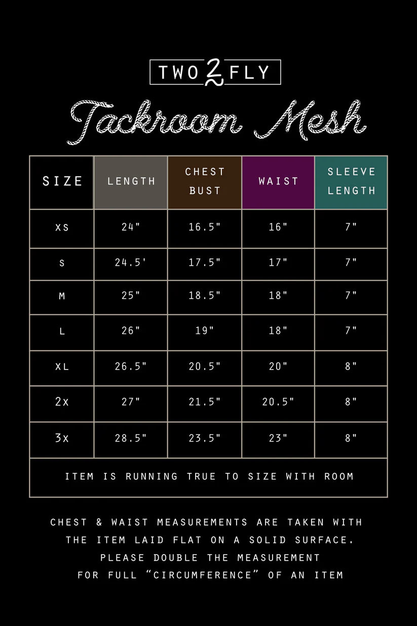 2 Fly Co. Tack Room Mesh Top