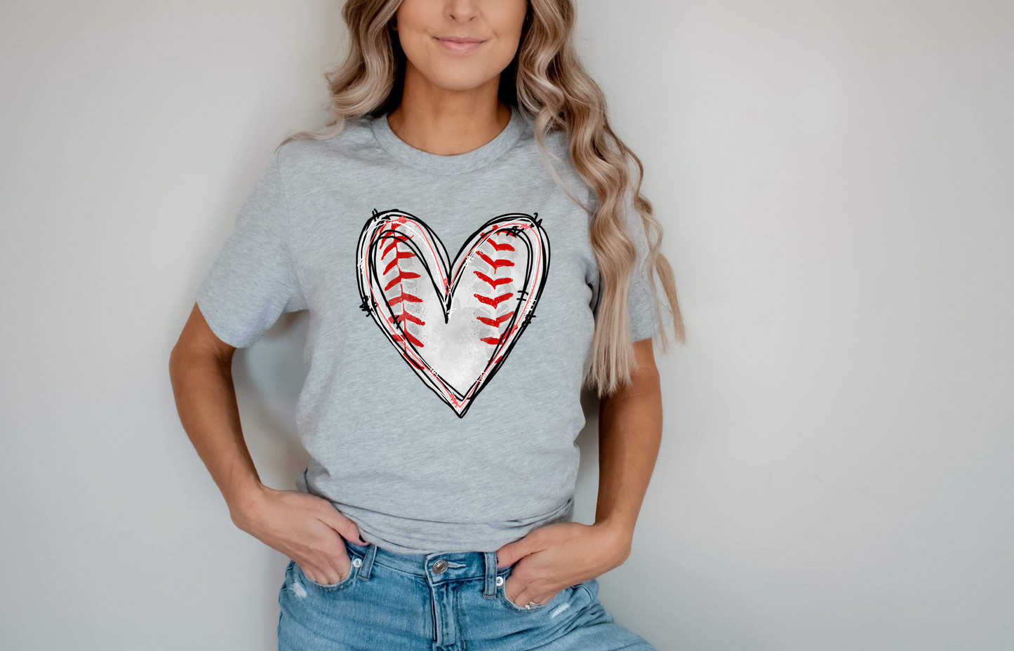 Baseball Heart Graphic Tee