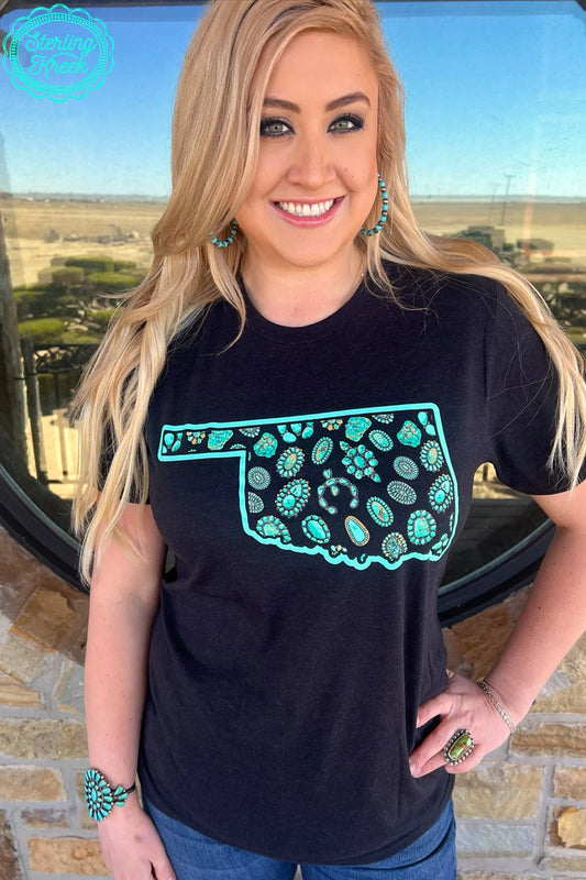 Sterling Kreek Oklahoma in Turquoise Tee