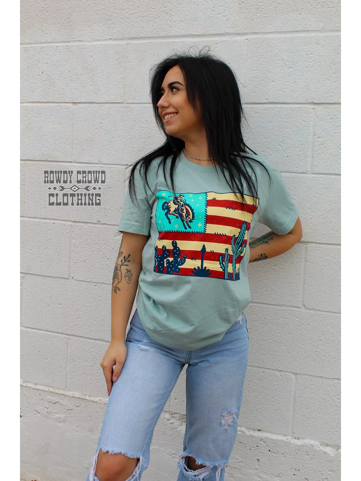 Rowdy Crowd Star Spangled Tee